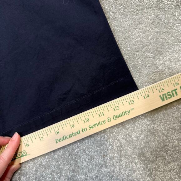 Eileen Fisher Organic Cotton Poplin Wide-Leg Jumpsuit Navy Blue Sz Sml Elevated - Picture 14 of 15